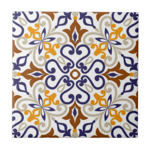 Florentine Mosaic Vintage Earthtone Baroque Italia Tile
