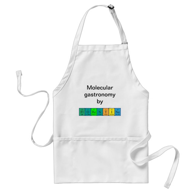 Florentine periodic table name apron (Front)