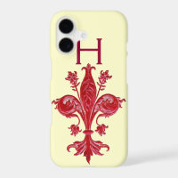 FLORENTINE RED LILY FLEUR DE LIS