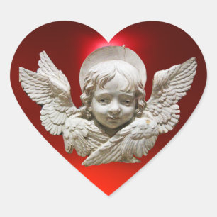 FLORENTINE RENAISSANCE ANGEL HEART STICKER