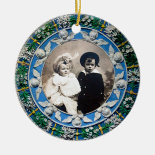 FLORENTINE  RENAISSANCE ANGELS Photo Template Ceramic Tree Decoration