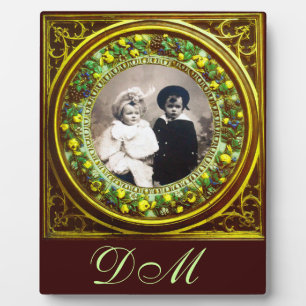 FLORENTINE RENAISSANCE FRUITS MONOGRAM PLAQUE