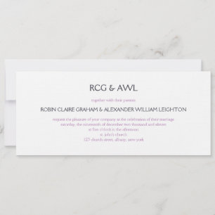 Florentine :: Violet :: Wedding Invitation