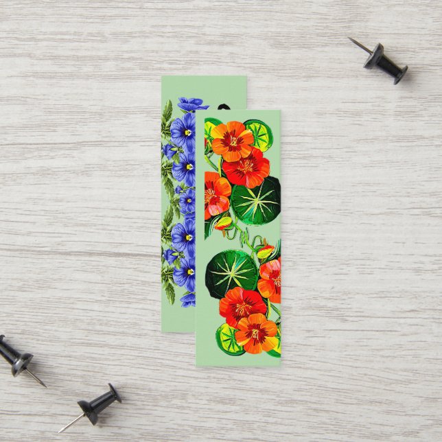 Flores do Brasil capuchinha collection, Calling Card (Front/Back In Situ)
