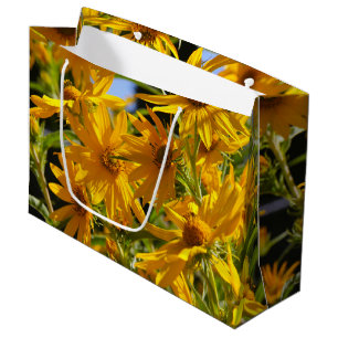 Flores en mi hierbas " flowers in my weeds " large gift bag