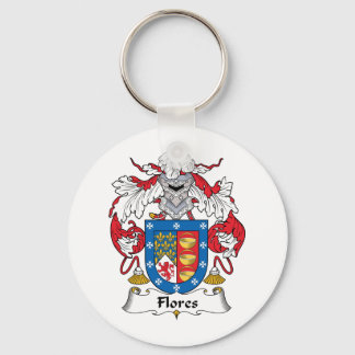 Flores Family Crest Key Ring