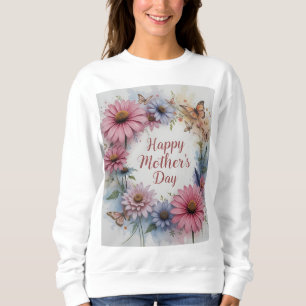 Flores silvestres alegran el día de la madre sweatshirt