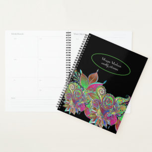 Florescent Floral Planner