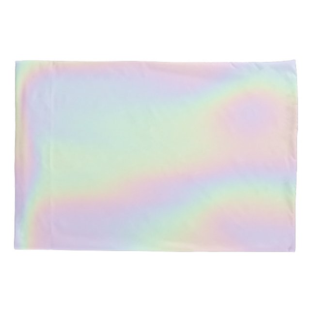 Florescent Holographic Rainbow Colours Pillowcase (Back)