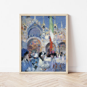 Florian’s Café, Venice   Francis Cadell Poster