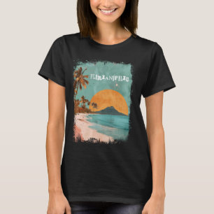 Florianopolis Brazil Retro Beach Sunset Vintage Pa T-Shirt