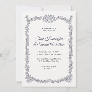 Floriate Coronal Wedding Invitation