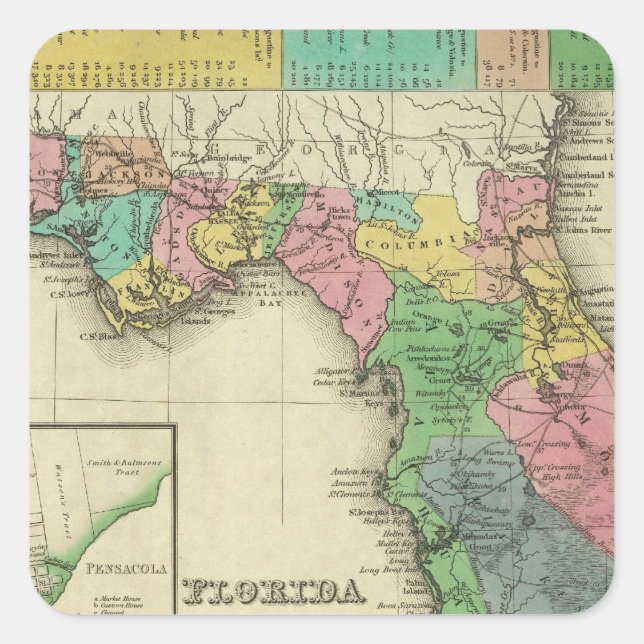 Florida 11 square sticker (Front)