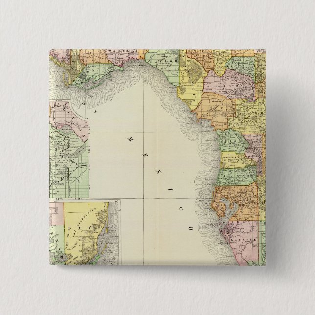 Florida 13 15 cm square badge (Front)