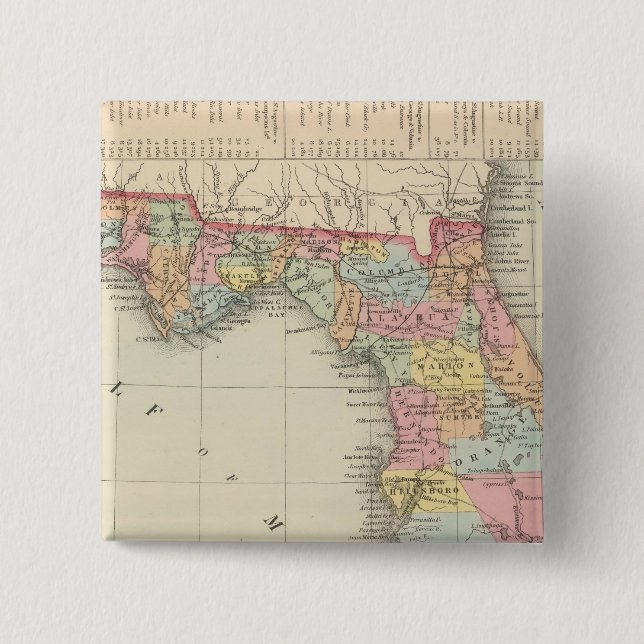 Florida 13 15 cm square badge (Front)