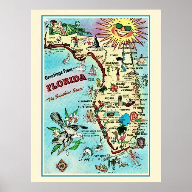 Florida 24x32 Poster Print (Front)