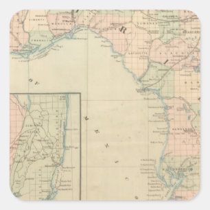 Florida 2 square sticker