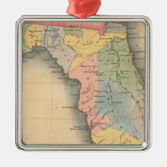 Florida 3 metal tree decoration (Front)