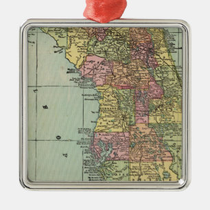 Florida 5 metal tree decoration
