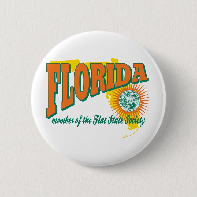 Florida 6 Cm Round Badge (Front)