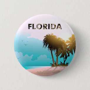 Florida 6 Cm Round Badge