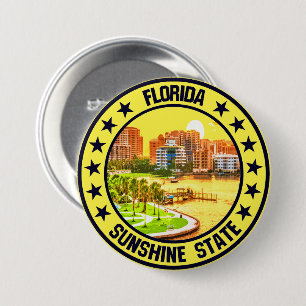 Florida 7.5 cm round badge