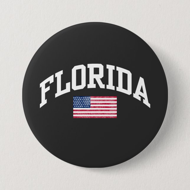 Florida 7.5 Cm Round Badge (Front)