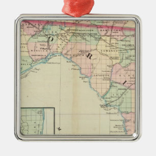 Florida 8 metal tree decoration