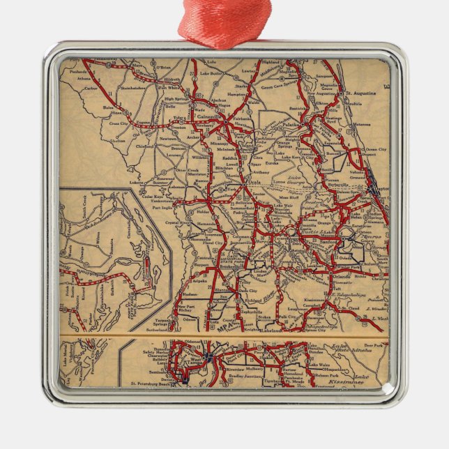 Florida 9 metal tree decoration (Front)
