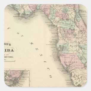 Florida 9 square sticker