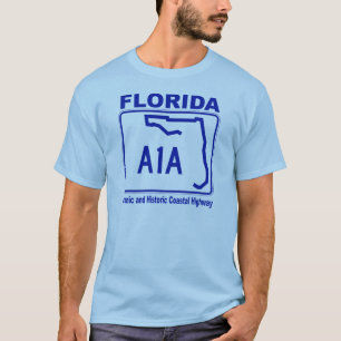 Florida A1A Scenic and Historic Coastal Highway T-Shirt