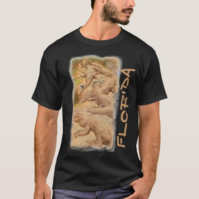 Florida alligator guys black shirt (Front)