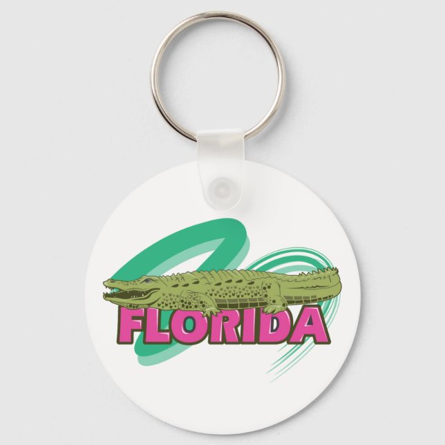 Florida Alligator Key Ring (Front)