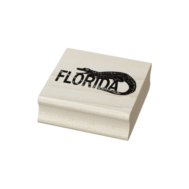 Florida Alligator Rubber Stamp (Stamp)