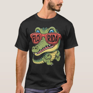 Florida Alligator Wearing Sunglasses T-Shirt