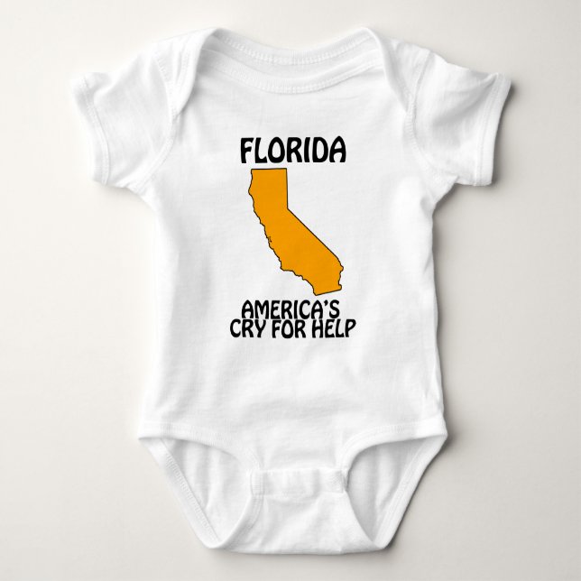 Florida - America's Cry For Help Baby Bodysuit (Front)