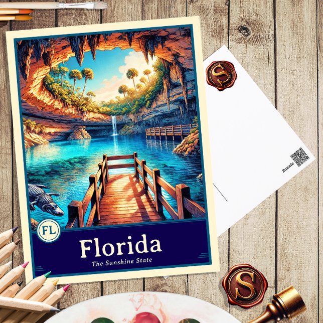 Florida | Anime Style Cel Shaded Postcard (Creator Uploaded)