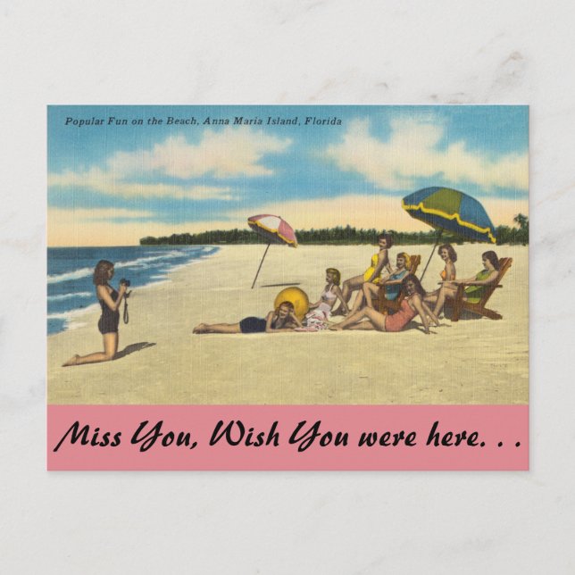 Florida, Anna Maria Island, fun on the Beach Postcard (Front)