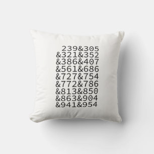 Florida Area Codes Cushion