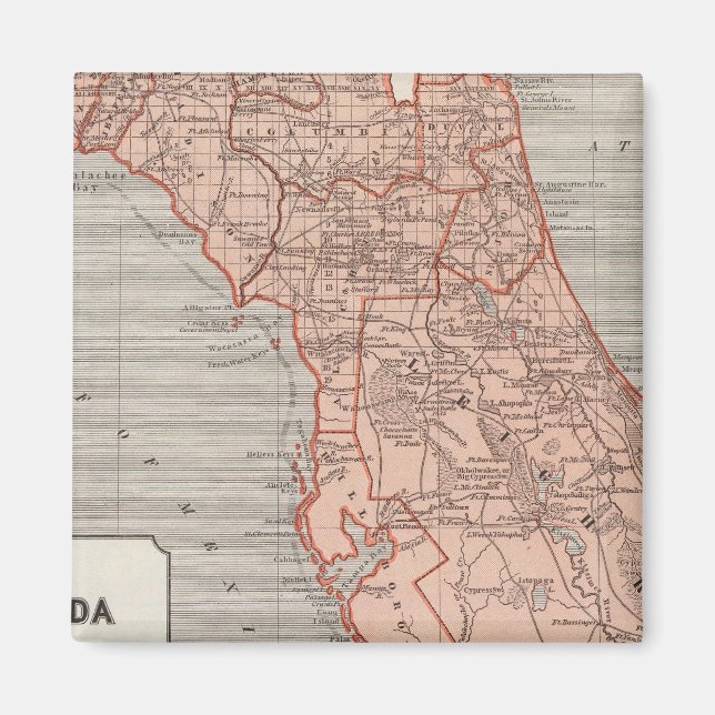 Florida Atlas Map Magnet (Front)