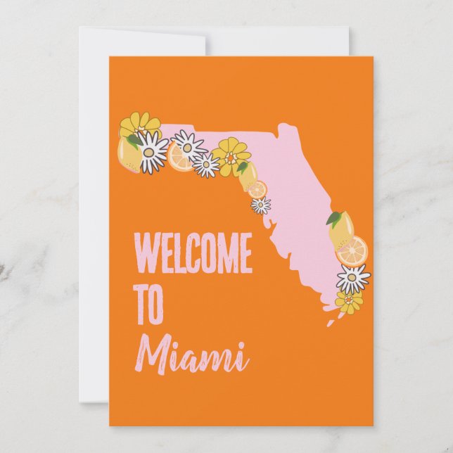 Florida Beach Bachelorette Party Weekend Itinerary Invitation (Front)