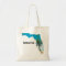 FLORIDA Beach Ocean Palm Tree Filled Tote Bag