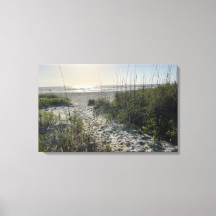 Florida Beach Photograph Cocoa Beach Florida Canvas Print