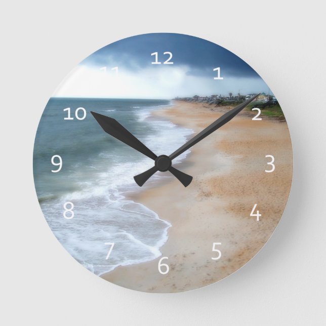 Florida Beach Round Clock (Front)