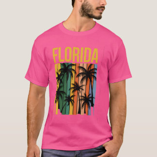Florida Beach Summer Palm Trees T-Shirt