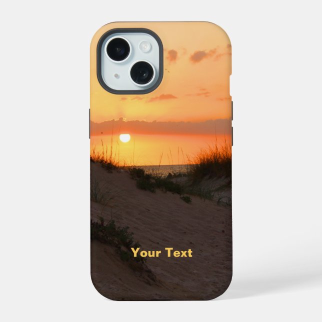 Florida Beach Sunset iPhone 15 Case (Back)