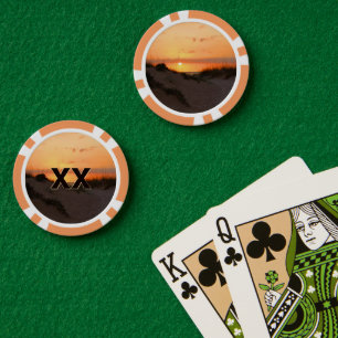 Florida Beach Sunset Poker Chips