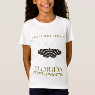 Florida Butterfly Zebra Longwing Design T-Shirt