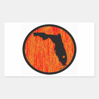 FLORIDA BY SUNSET RECTANGULAR STICKER