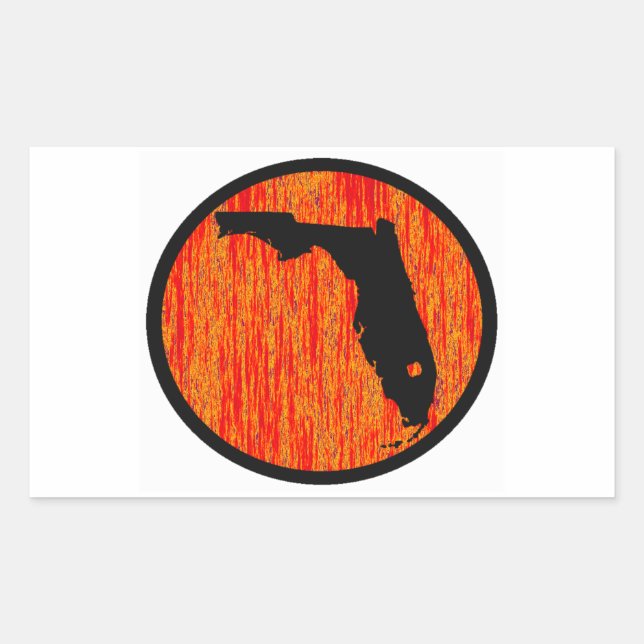 FLORIDA BY SUNSET RECTANGULAR STICKER (Front)